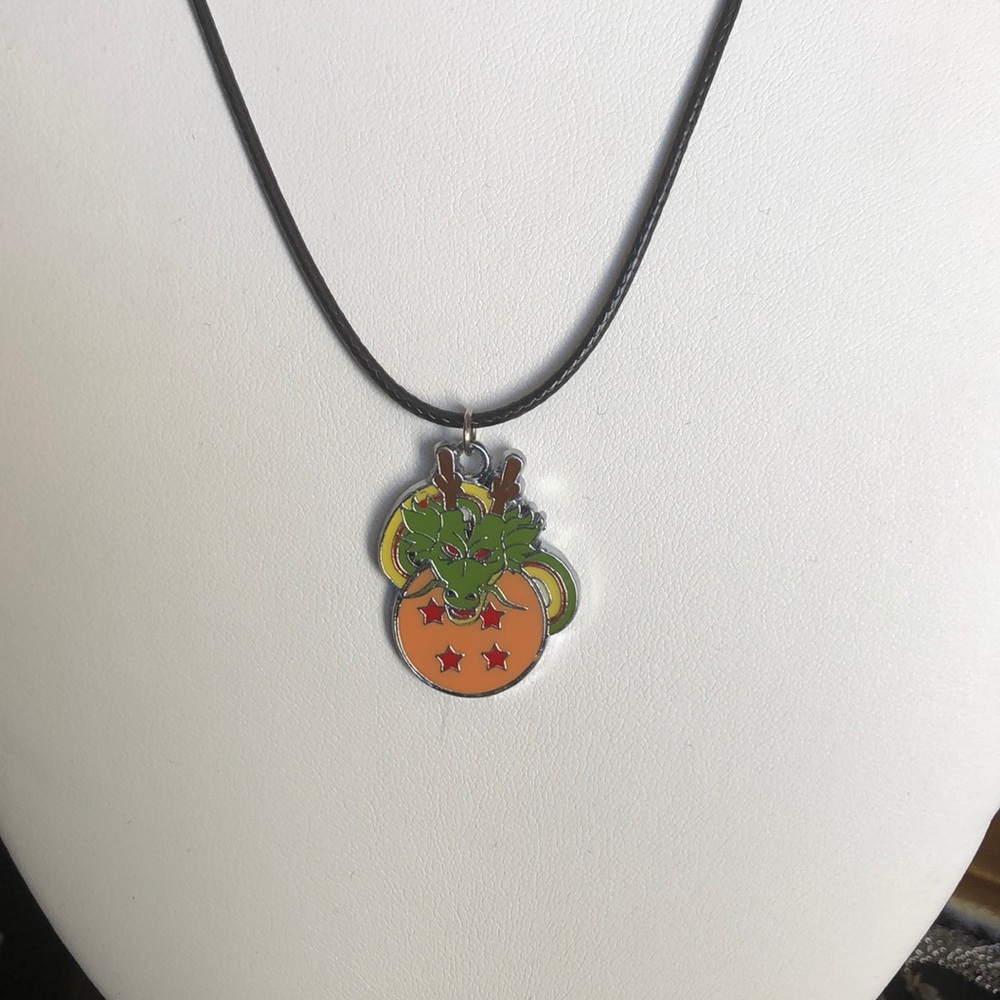 Shenron Dragon and Dragon Ball Necklace